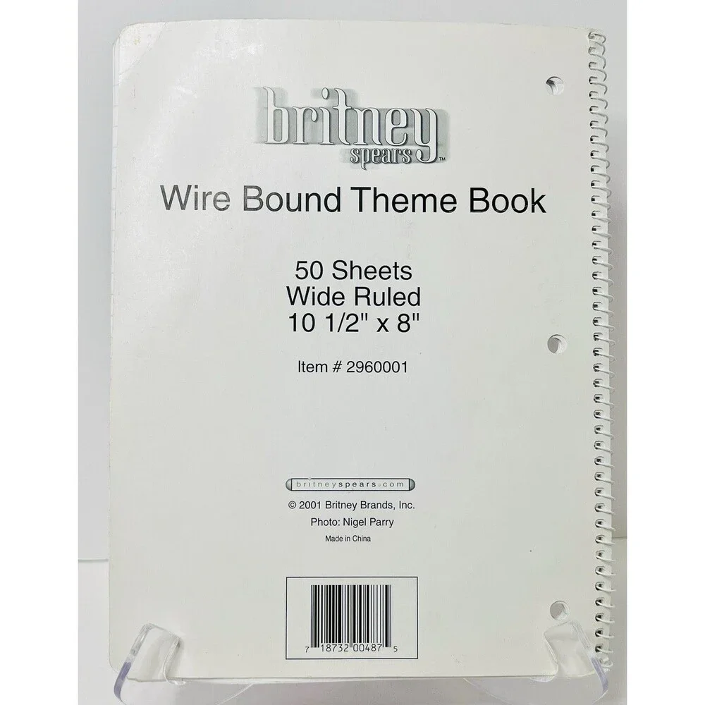 2001 Britney Spears Notebook Y2K Rare Vintage Pop Memorabilia 47 Pages - Picture 2 of 10